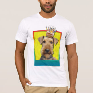 Camiseta Magdalena del cumpleaños - Airedale