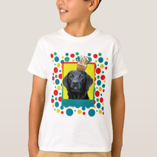 Camiseta Magdalena del cumpleaños - Labrador - negro -