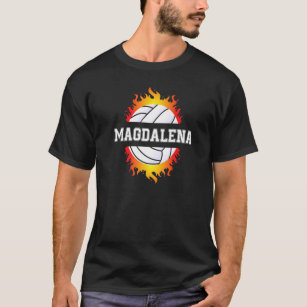 Camiseta Magdalena Nombra Jugador De Voleibol Chica Ball Y 