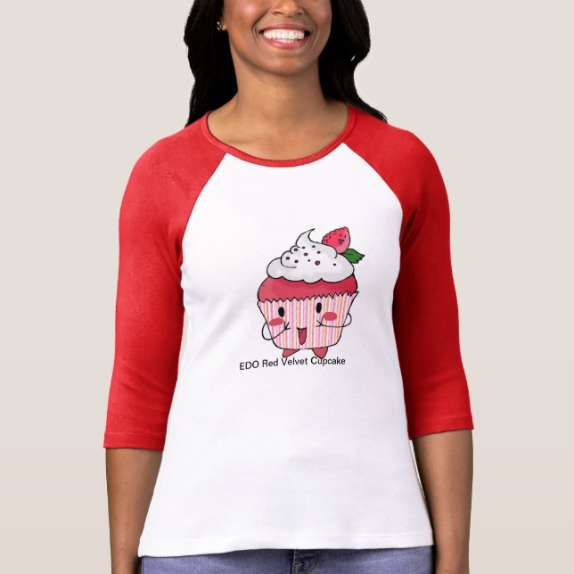 Camiseta Magdalena roja del terciopelo de EDO (Anverso)