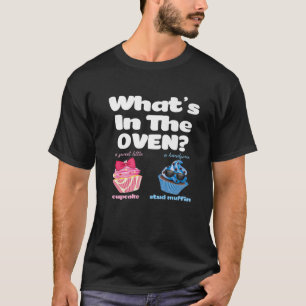 Camiseta Magdalena y Muffin Rosa o Azul Divertido Revelació