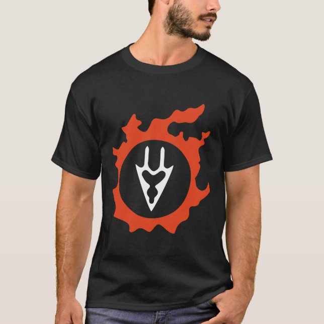 Camiseta Mage negro para guerreros de luz y bolsillos oscur (Anverso)