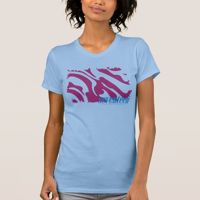 Camiseta Magenta 3 de la cebra (Anverso)
