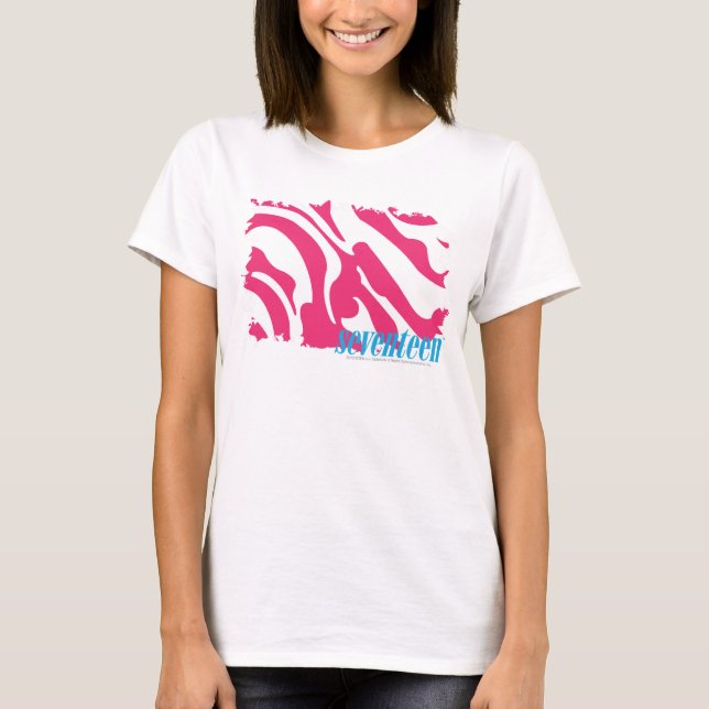 Camiseta Magenta 3 de la cebra (Anverso)