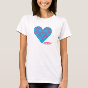 Camiseta Magenta-Aguamarina 3 del damasco