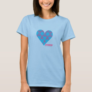 Camiseta Magenta-Aguamarina 3 del damasco