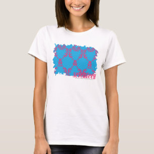 Camiseta Magenta-Aguamarina 4 del damasco