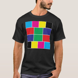 Camiseta Magenta amarilla azul rojo negro