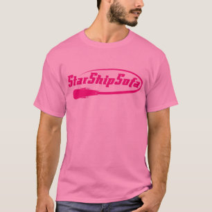 Camiseta Magenta del texto de StarShipSofa en rosa