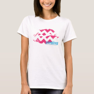 Camiseta Magenta del zigzag