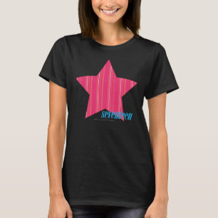 Camiseta Magenta fina 3 de las rayas