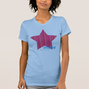 Camiseta Magenta fina 3 de las rayas