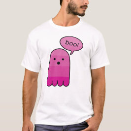 Camiseta Magenta morado fantasma Halloween