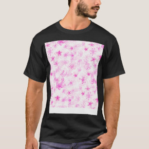Camiseta Magenta Sakura Cherry Blossom Pattern