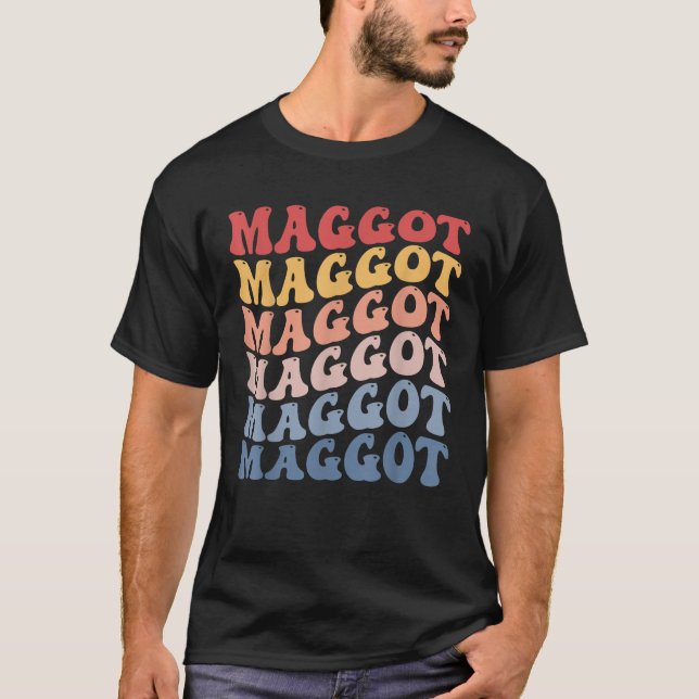 Camiseta Maggot Groovy Retro T Shirt (Anverso)