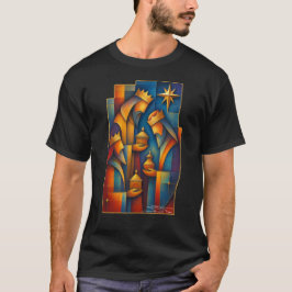 Camiseta Magi Geométrico - Estrella de Navidad de los Tres 