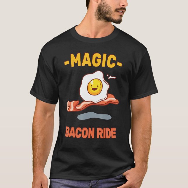 Camiseta Magia Baco Ride Funny Pun Sarcasm Eglover Pin (Anverso)