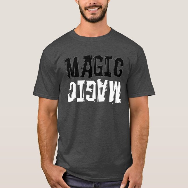 Camiseta Magia blanco y negro (Anverso)