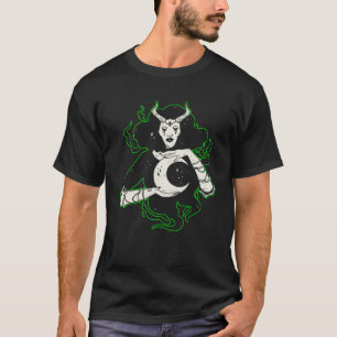 Camiseta Magia Bruja Devilish Horns Crescent Moon