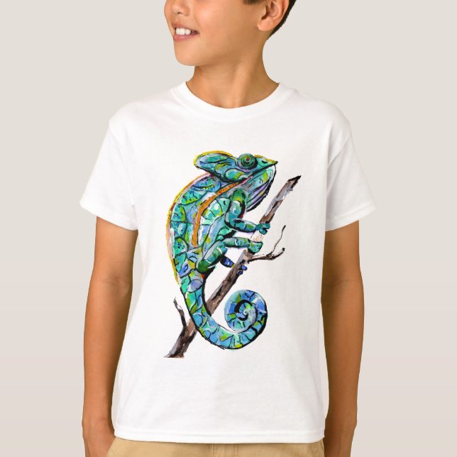 Camiseta Magia Chameleon para niños (Anverso)