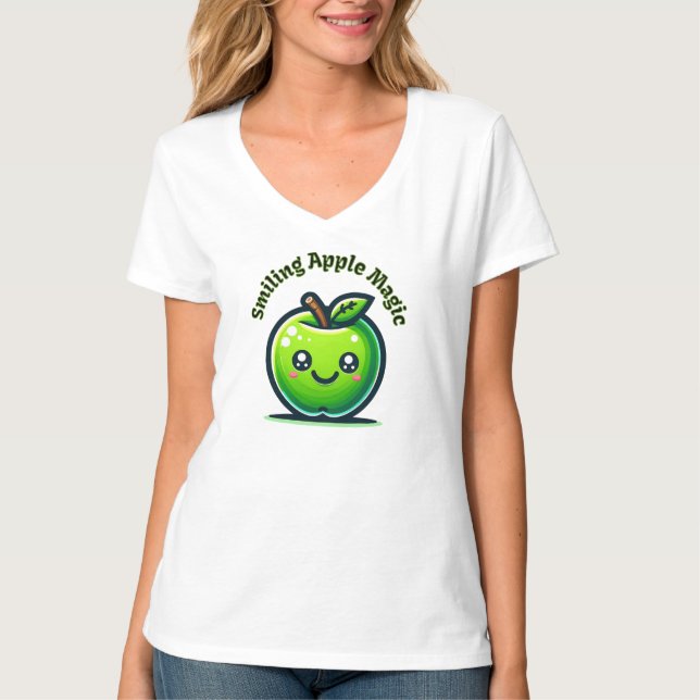Camiseta Magia de Apple sonriente (Anverso)