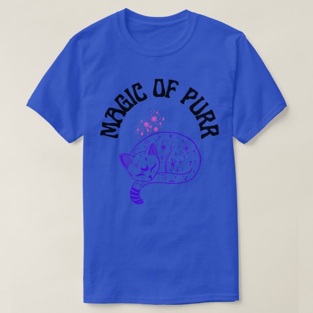 Camiseta magia de gatos (Diseño del anverso)