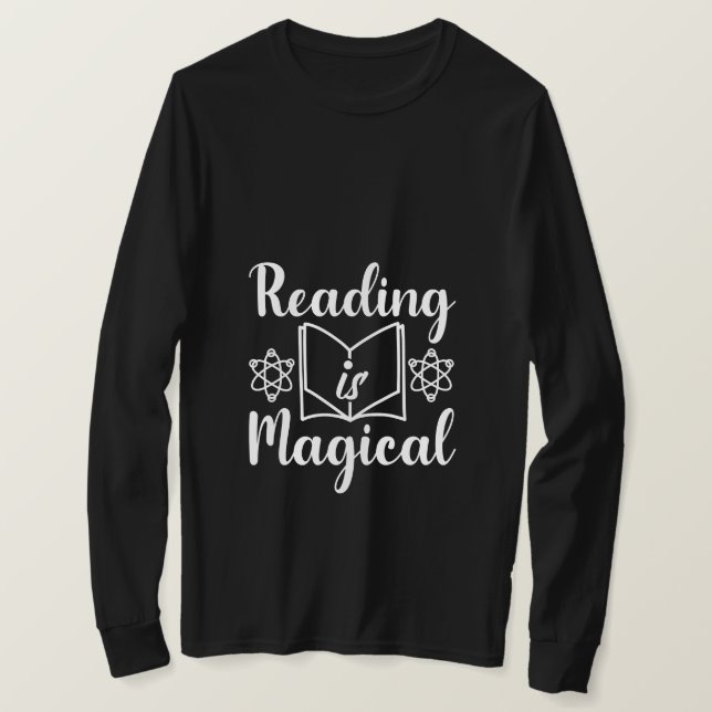 Camiseta magia de la lectura (Anverso del diseño)
