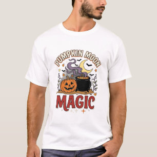 Camiseta Magia de la Luna de Calabaza de Halloween