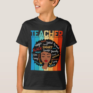 Camiseta Magia de Maestra Negra Educación de Historia Negra