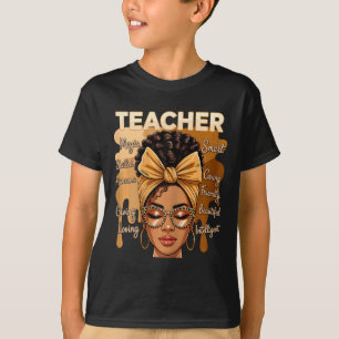 Camiseta Magia de Maestra Negra Mes de la Historia Afroamer