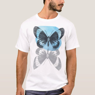 Camiseta Magia de mariposa azul.