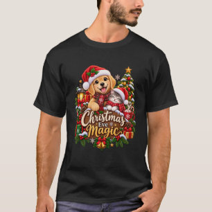 Camiseta Magia de Nochebuena: adorable perro y gato de Navi