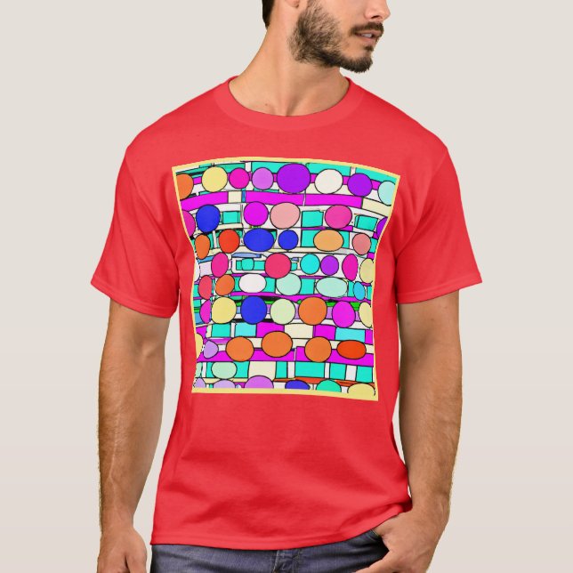 Camiseta Magia de patrón colorido (Anverso)