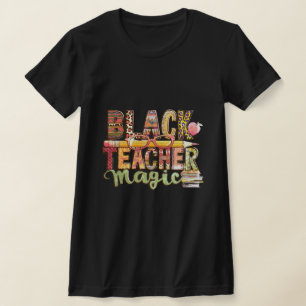 Camiseta Magia de profesores negros: Inspire y Educate