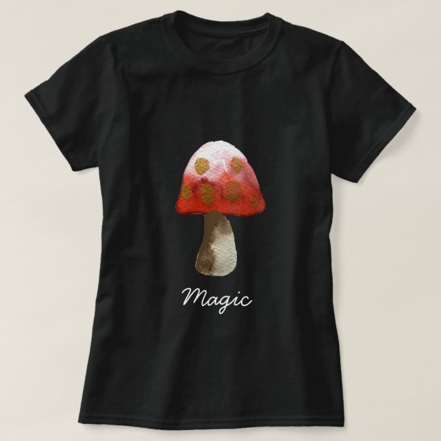 Camiseta Magia de setas rojas (Diseño del anverso)