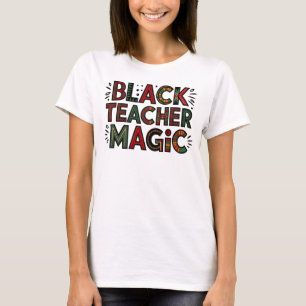 Camiseta Magia del profesor negro, historia negra