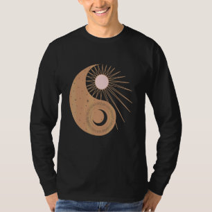 Camiseta Magia Esotérica Oculta Pentagrama Yinyang Sol Y Lu