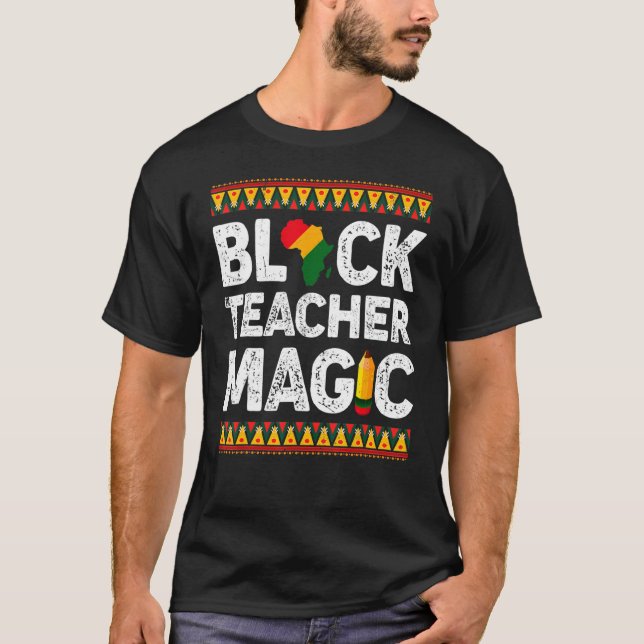 Camiseta Magia Melanin Orgullo Negro Historia M (Anverso)