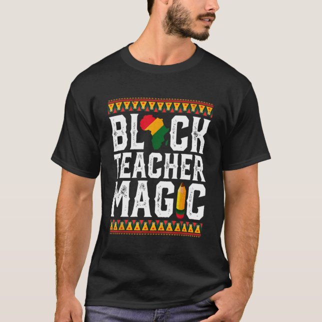 Camiseta Magia Melanin Orgullo Negro Historia M (Anverso)
