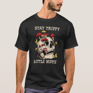Camiseta Magia Psilocybin Mushrooms Skull Stay Trippy Littl