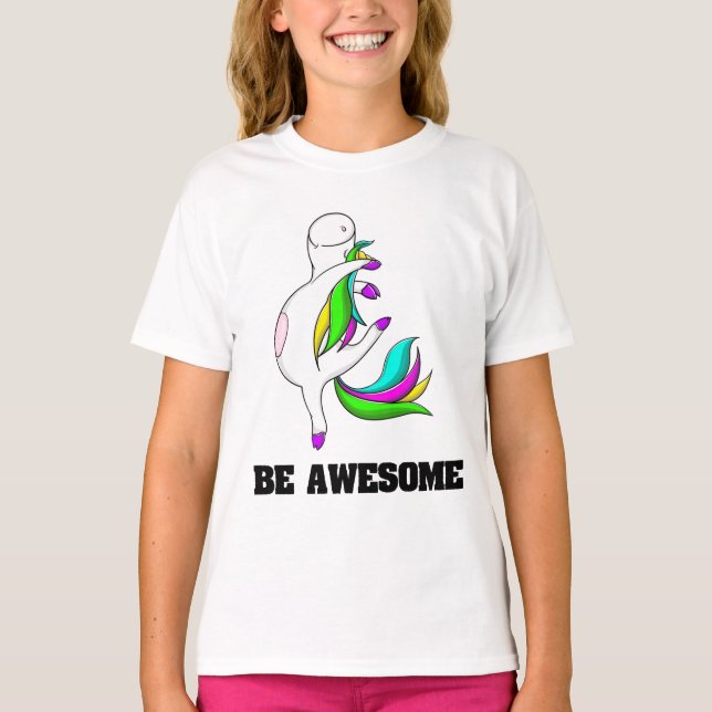 Camiseta Magia UNICORN de la infancia. (Anverso)