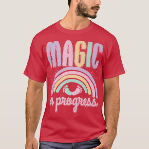 Camiseta Magic In Progress Funny Pregnant Mommy Pregnancy L