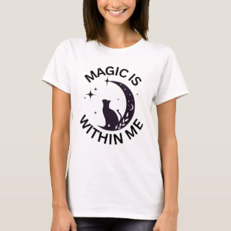Camiseta Magic is Within Me Cat + Moon 
