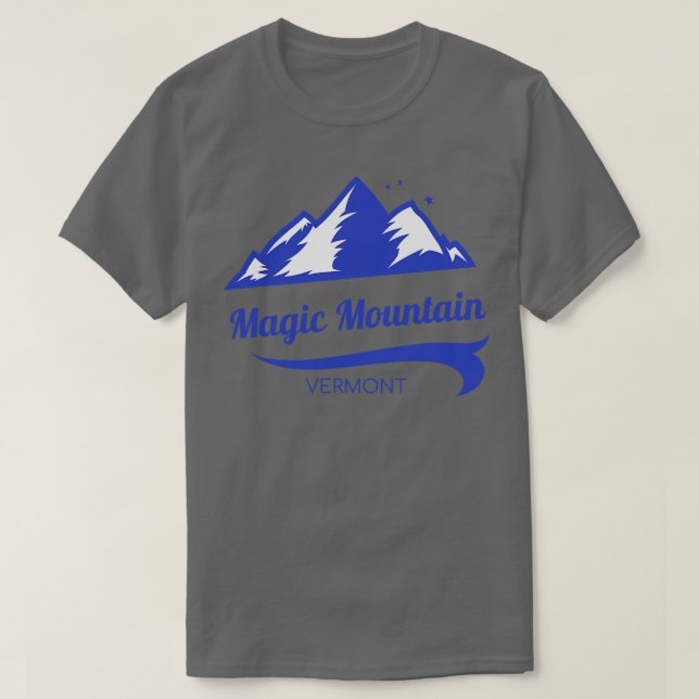 Camiseta Magic Mountain esquí Vermont 1 (Diseño del anverso)