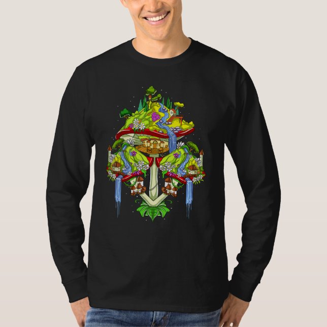 Camiseta Magic Mushroom House Inspira Mushroom Kingdom Rel (Anverso)
