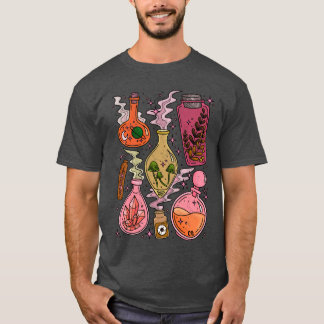 Camiseta Magic Potions Witchy Vibes Pink Orange friend