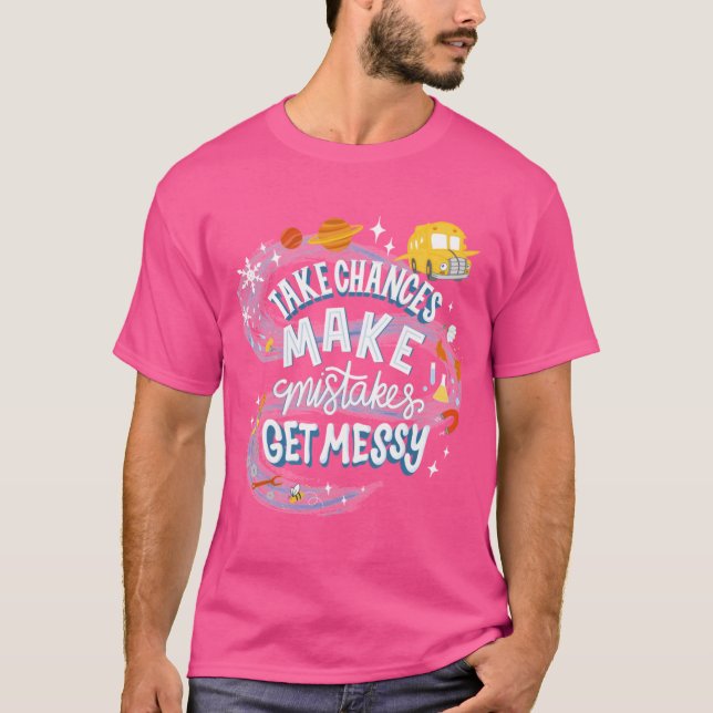 Camiseta Magic Schoolbus Frizzle Quote vintage (Anverso)