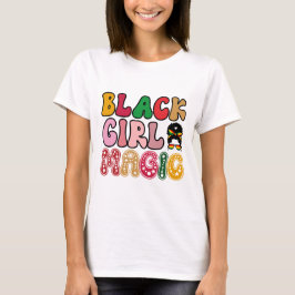 Camiseta Mágica Chica Negro - Historia negra