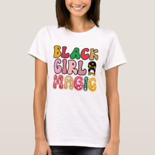 Camiseta Mágica Chica Negro - Historia negra