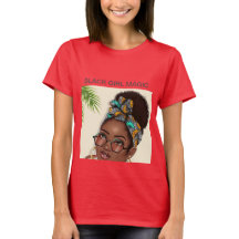 Camiseta mágica de Chica negro
